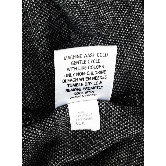 Merona Shift Dress Sz L Gray Black Plaid - Picture 8 of 8